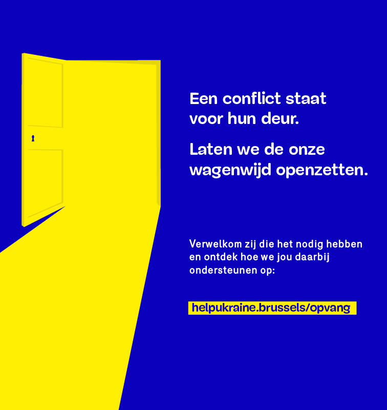 Campagne 'Een conflict staat voor hun deur, laten we de onze wagenwijd openzetten'