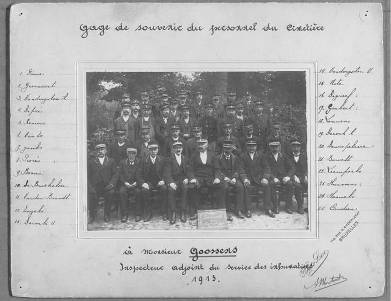 Dienst Begrafenissen van de Stad Brussel 1913