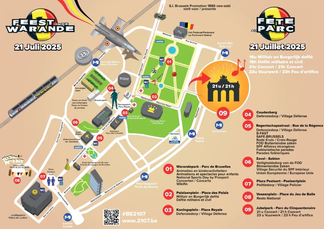 Kaart - Nationale feestdag 2025