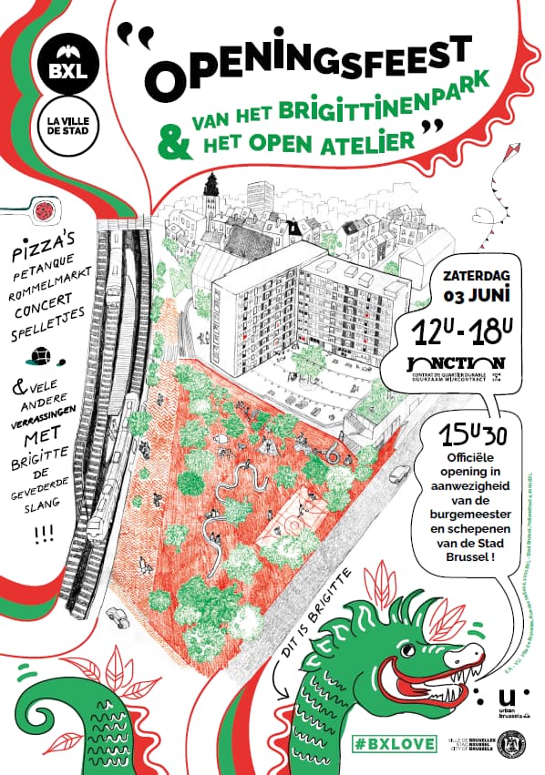 Flyer - Openingsfeest van het Brigittinenpark