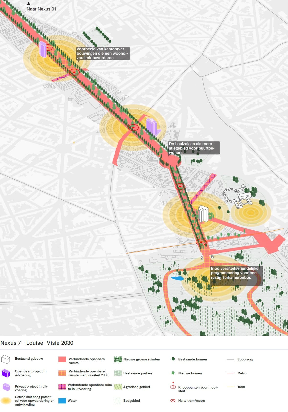Kaart zuidelijke wijk