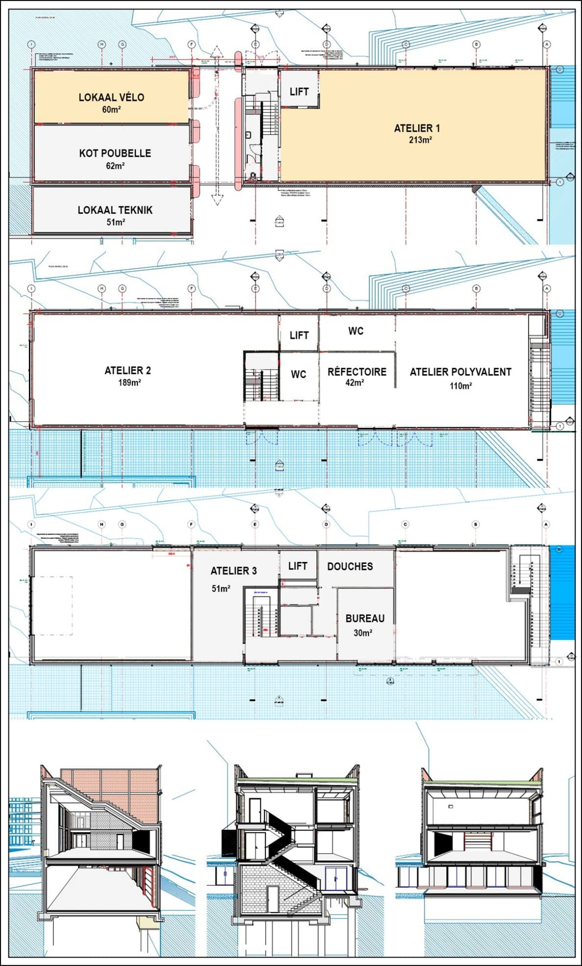 Plan d'architecture Atelier 1