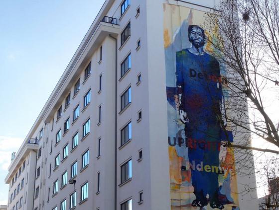 Street art-muur herdenkt Rwandese genocide