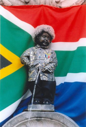 Manneken-Pis als Nelson Mandela