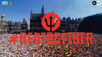Huldiging Rode Duivels in Brussel