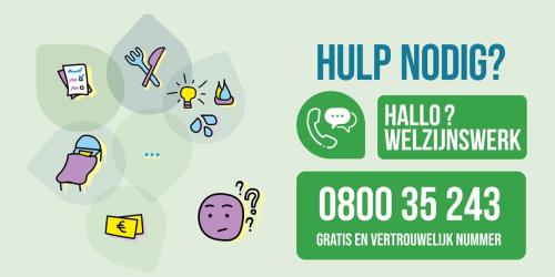 Sociale hulp nodig? Bel 0800 35 243