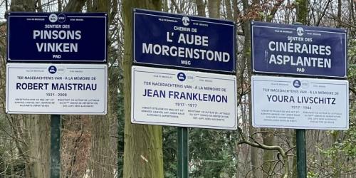 Drie gedenkplaten voor verzet tegen Holocaust
