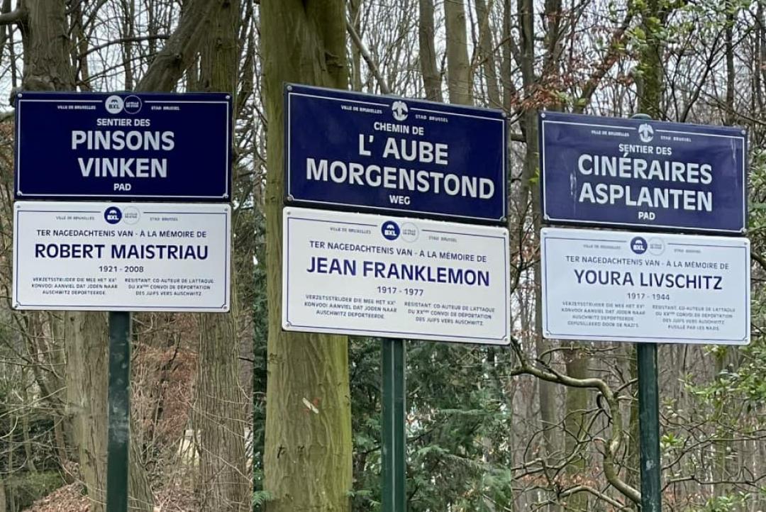 Drie gedenkplaten voor verzet tegen Holocaust