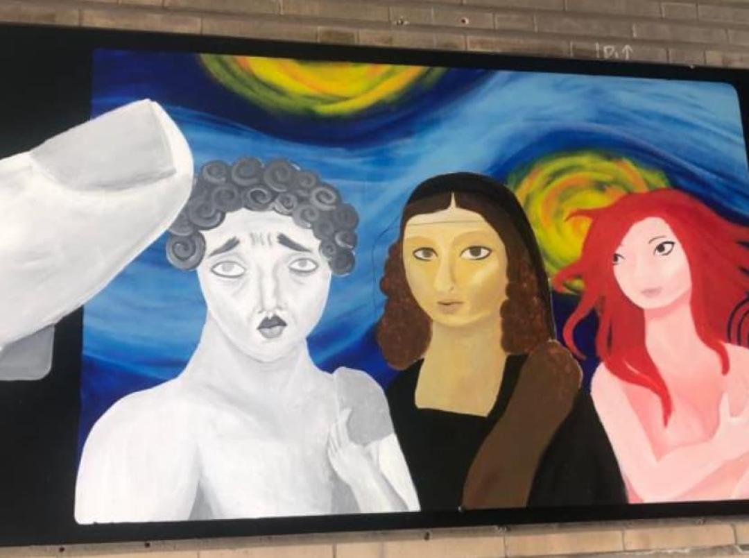 Street art-muren in de Van der Weydentunnel