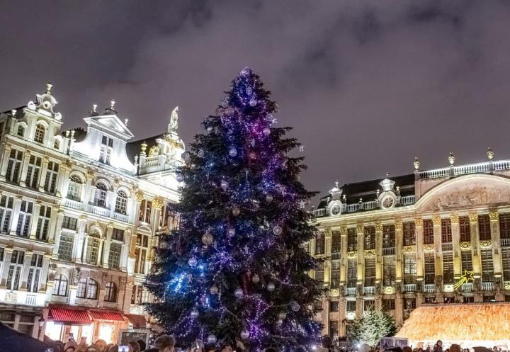 Kerstboom op de Grote Markt