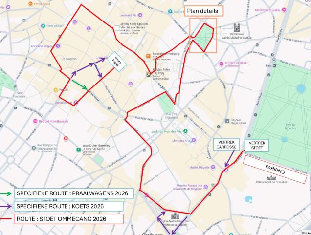 Ommegang en verkeer op 1 en 3 juli